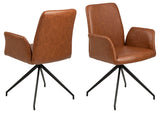 Naya Eetkamerstoel - Bruin Leatherlook - Eetkamerstoelen - Rebellenclub