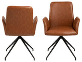 Naya Eetkamerstoel - Bruin Leatherlook - Eetkamerstoelen - Rebellenclub