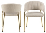 Forres Eetkamerstoel - Set van 2 - Beige - Eetkamerstoelen - Rebellenclub