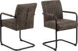 Fynn Eetkamerstoel - Set van 2 - Antraciet - Eetkamerstoelen - Rebellenclub