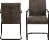 Fynn Eetkamerstoel - Set van 2 - Antraciet - Eetkamerstoelen - Rebellenclub