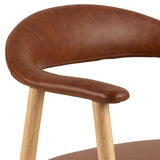 Joren Eetkamerstoel - Set van 2 - Bruin Leatherlook - Eetkamerstoelen - Rebellenclub