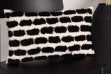 Ama Kussenhoes - 30x50cm - Zwart/beige - Kussens - Rebellenclub