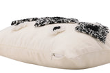 Nuta Kussenhoes 30x50cm - Zwart/wit - Kussens - Rebellenclub