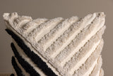 Napa Kussenhoes 45x45cm - Zwart/Wit - Kussens - Rebellenclub