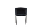 Garoa Eetkamerstoel - Set van 2 - Zwart velours - Eetkamerstoelen - Rebellenclub