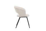 Rongo Eetkamerstoel - Set van 2 - Wit linnen - Eetkamerstoelen - Rebellenclub
