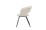 Rongo Eetkamerstoel - Set van 2 - Wit linnen - Eetkamerstoelen - Rebellenclub