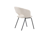 Rongo Eetkamerstoel - Set van 2 - Wit linnen - Eetkamerstoelen - Rebellenclub