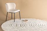 Kaimana Vloerkleed Rond 200x200cm - Wit - Round Carpet - Rebellenclub