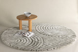 Kaimana Vloerkleed Rond 200x200cm - Greige - Round Carpet - Rebellenclub