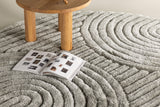 Kaimana Vloerkleed Rond 200x200cm - Greige - Round Carpet - Rebellenclub