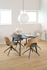 Roskilde Eetkamertafel - ø120 cm - Zwart