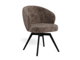 Cadomin Eetkamerstoel - Bruin Velvet - - Rebellenclub