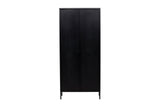 Makani Vitrinekast 180x80cm - Zwart - Vitrinekasten - Rebellenclub