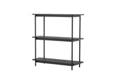Nuku Open Kast 120cm - Zwart - Wandkasten - Rebellenclub
