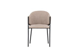 Afi Eetkamerstoel - set van 2 - Beige Velours - Eetkamerstoelen - Rebellenclub