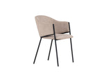 Afi Eetkamerstoel - set van 2 - Beige Velours - Eetkamerstoelen - Rebellenclub