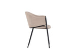Afi Eetkamerstoel - set van 2 - Beige Velours - Eetkamerstoelen - Rebellenclub