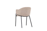 Afi Eetkamerstoel - set van 2 - Beige Velours - Eetkamerstoelen - Rebellenclub