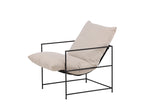 Amore Fauteuil - Beige met Zwart Stalen Frame - Fauteuils - Rebellenclub