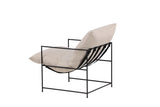 Amore Fauteuil - Beige met Zwart Stalen Frame - Fauteuils - Rebellenclub