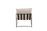 Amore Fauteuil - Beige met Zwart Stalen Frame - Fauteuils - Rebellenclub