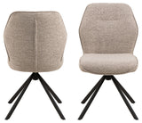Arne Eetkamerstoel - Set van 2 - Beige Bouclé - Eetkamerstoelen - Rebellenclub