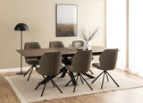 Arne Eetkamerstoel - Set van 2 - Taupe Bouclé - Eetkamerstoelen - Rebellenclub