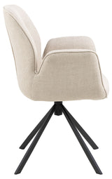 Arne Eetkamerstoel met Arm - Beige - Eetkamerstoelen - Rebellenclub