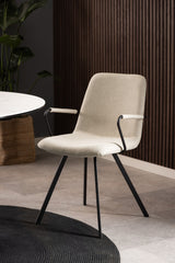 Aroa Eetkamerstoel - Set van 2 - Beige - Eetkamerstoelen - Rebellenclub