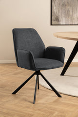 Aske Eetkamerstoel - Set van 2 - Donker Grijs - Eetkamerstoelen - Rebellenclub