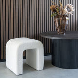 Avene Poef - Wit Bouclé - Poefjes - Rebellenclub