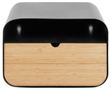 Bath Nachtkastje Ovaal - Zwart met Bamboe Lade - Nachtkastjes - Rebellenclub