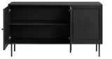 Berley Dressoir - Zwart met Rattan - Dressoirs - Rebellenclub