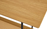Berley Sidetable - 100 x 37 cm - Eiken met Rattan - Sidetables - Rebellenclub