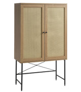 Berley Wandkast - Eiken met Rattan - Wandkasten - Rebellenclub