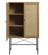 Berley Wandkast - Eiken met Rattan - Wandkasten - Rebellenclub