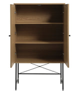 Berley Wandkast - Eiken met Rattan - Wandkasten - Rebellenclub