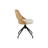 Betio Eetkamerstoel Met Draaipoot - Beige - Eetkamerstoelen - Rebellenclub