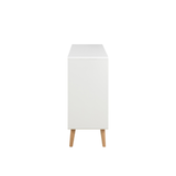 Caicos Ladekast - 135 x 40 cm - Wit Met Eiken - Kasten - Rebellenclub