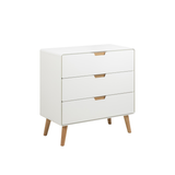 Caicos Ladekast - 80 x 40 cm - Wit Met Eiken - Kasten - Rebellenclub