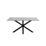 Cardiff Eetkamertafel - 160 x 90cm - Grijs Keramiek - Eetkamertafels - Rebellenclub