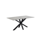 Cardiff Eetkamertafel - 160 x 90cm - Grijs Keramiek - Eetkamertafels - Rebellenclub