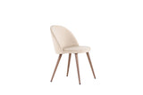 Cazorla eetkamerstoel - Set van 2 - Beige - Eetkamerstoelen - Rebellenclub