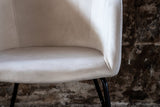 Cerreto Eetkamerstoel - Beige Velours - Eetkamerstoelen - Rebellenclub