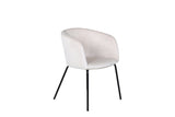 Cerreto Eetkamerstoel - Beige Velours - Eetkamerstoelen - Rebellenclub