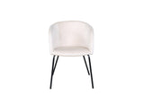 Cerreto Eetkamerstoel - Beige Velours - Eetkamerstoelen - Rebellenclub