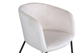 Cerreto Eetkamerstoel - Beige Velours - Eetkamerstoelen - Rebellenclub