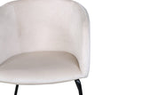 Cerreto Eetkamerstoel - Beige Velours - Eetkamerstoelen - Rebellenclub